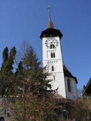 Une dernière vue de l'église réformée de Steffisburg. Cliché personnel