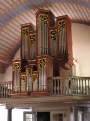 La Neuveville. Blanche Eglise, l'orgue St-Martin. Cliché personnel