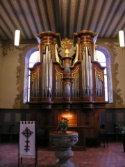 Vue de l'orgue Carlen / Kuhn (1837-1964). Cliché personnel