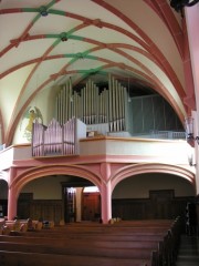 Vue générale de la tribune et de l'orgue. Cliché personnel