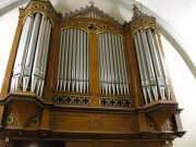 Cressier. Eglise catholique, vue de l'orgue Dumas. Cliché personnel