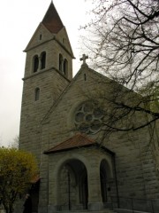 Eglise protestante de Zoug. Cliché personnel (avril 2008)