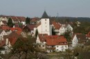 Vue de l'agglomération de Sulzbach, église St. Martin où se trouve l'orgue J. Popp ci-dessus. Crédit: www.kseb.de/su-kirche01.html