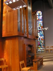 Vue de la tribune et de l'orgue. Cliché personnel