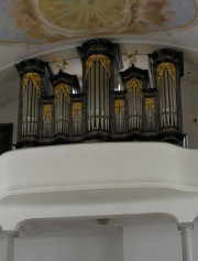 Vue de l'orgue Mathis en tribune. Cliché personnel