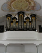 Vue de l'orgue à Wolfenschiessen. Cliché personnel