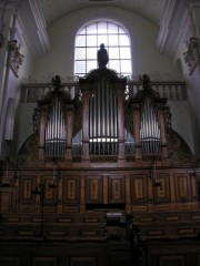 Vue de l'orgue de choeur, de face. Cliché personnel