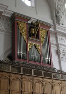 Orgue de choeur (N. Schönenbüel, 1646-47), Pfarrkirche, Stans. Cliché personnel (mai 2008)