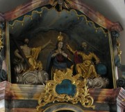 Le couronnement de la Vierge, maître-autel, chapelle haute (Felix Schilliger, 1743-1798). Cliché personnel