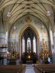 Vue d'ensemble de la nef et du choeur. Cliché personnel