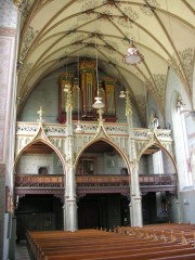 Vue de l'orgue de trois-quarts. Cliché personnel