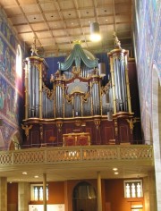 Vue du Grand Orgue Walcker/Kuhn (1888-1984). Cliché personnel