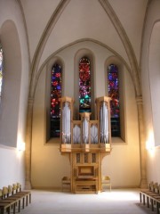 Vue de l'orgue de choeur Metzler. Cliché personnel