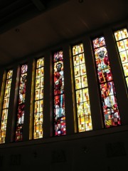Autre vue de vitraux. Eglise Herz Jesu. Cliché personnel