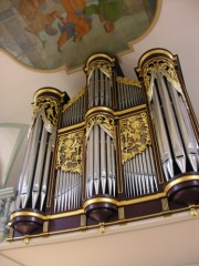 Autre vue de l'orgue en contre-plongée. Cliché personnel