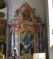 Détail de l'autel à droite du choeur. Cliché personnel