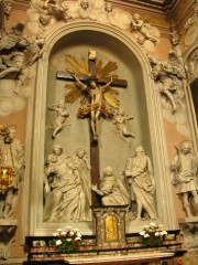 Vue de la Crucifixion, oeuvre espagnole du 17ème s. Cliché personnel