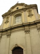 Façade de l'église de Ligornetto (18ème siècle). Cliché personnel (fin mai 2008)