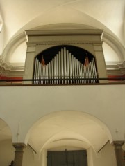 Une vue de l'orgue en contre-plongée. Cliché personnel