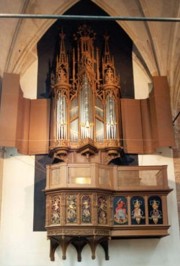 Eglise St-Laurent d'Alkmaar, orgue de choeur de la Renaissance. Crédit: www.grotekerkalkmaar.nl/
