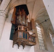 Eglise St-Laurent d'Alkmaar, autre vue de l'orgue de choeur historique (www.hetorgel.nl)