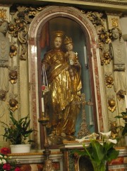 Détail de la statue de la Vierge à l'Enfant. Cliché personnel