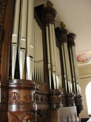 Vue de l'orgue en tribune. Cliché personnel