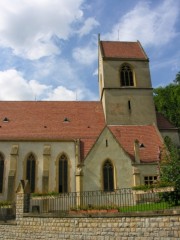 Autre vue de l'église de Ferrette. Cliché personnel