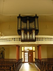 Vue de l'orgue C. Guerrier (1983) depuis la nef. Cliché personnel