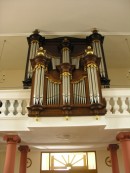 L'orgue Christian Guerrier (1983), dans un buffet Callinet. A Hirsingue. Cliché personnel