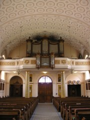 Vue de l'orgue depuis la nef. Cliché personnel